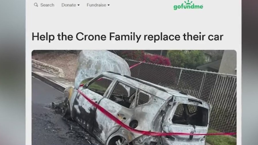 Family asking for help after plane crash destroys car