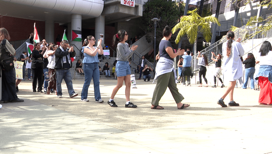 San Diego students stage ‘flash mob' protests in support of Palestine