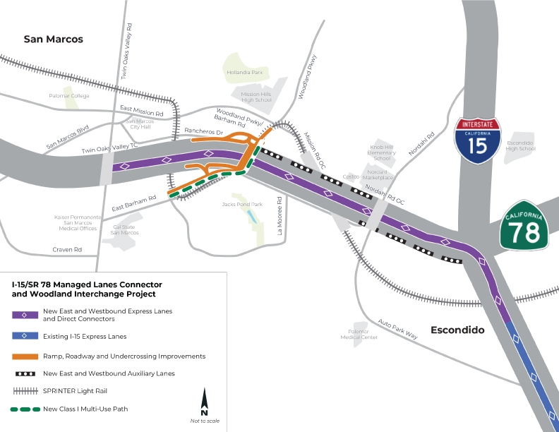 Caltrans seeks feedback on proposed I-15/SR-78 interchange, added bike path