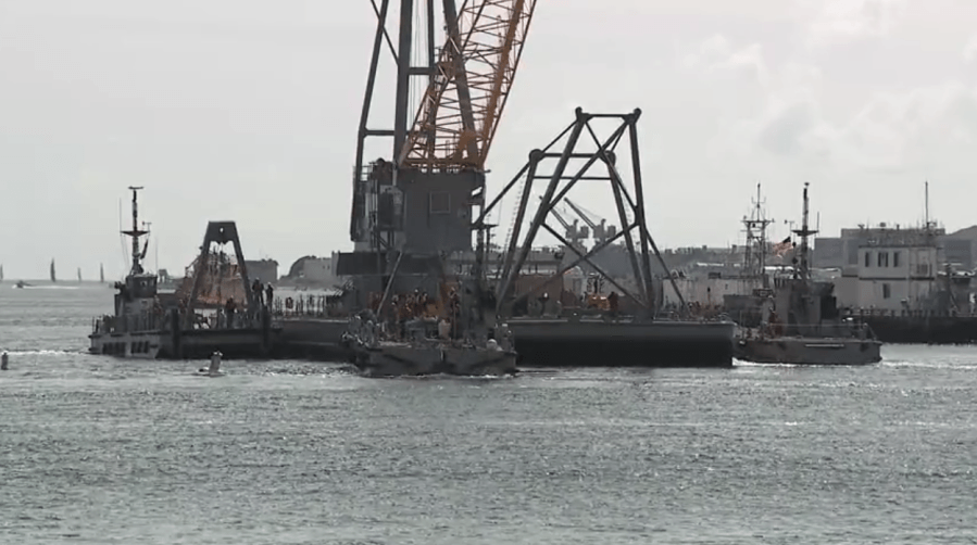 U.S. Navy completes recovery of downed jet in San Diego Bay