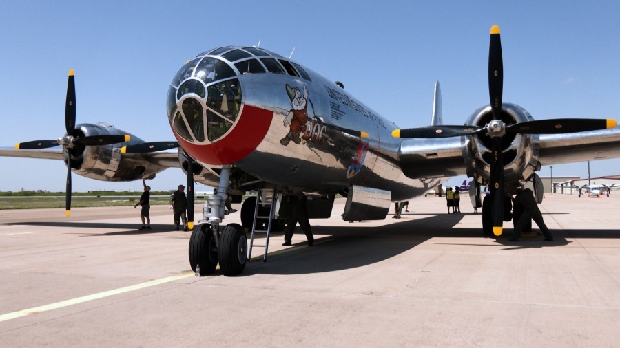 History Overhead: B-29 Superfortress ‘Doc' lands in Abilene