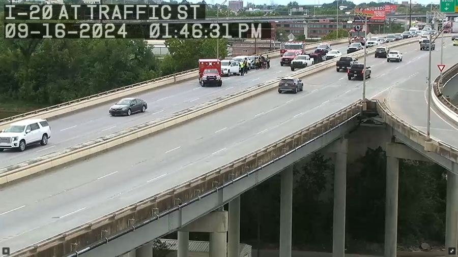 When is I-20 reopening in Bossier City?