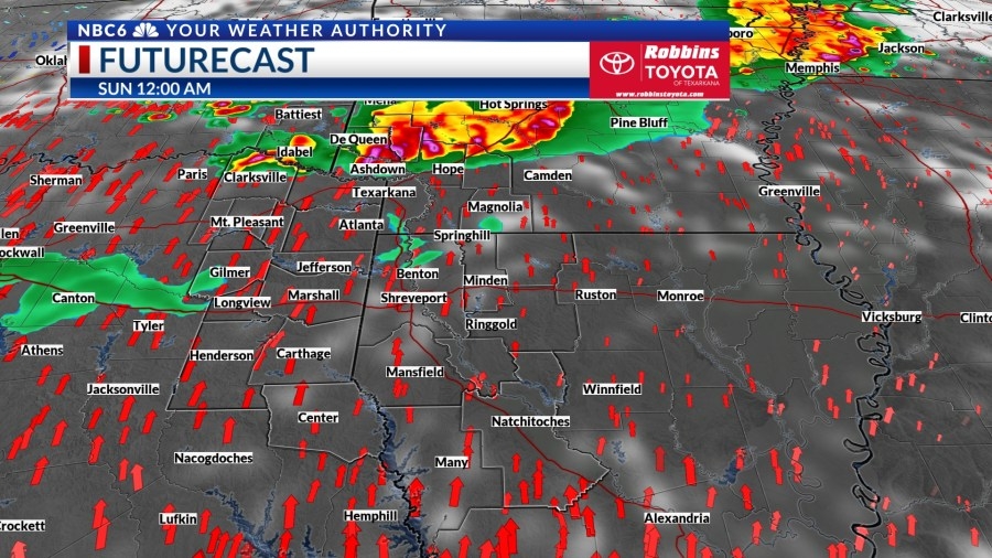 Wx Worries: Saturday night storms & lots of rain