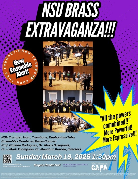 NSU hosting free Brass Extravaganza on Sunday
