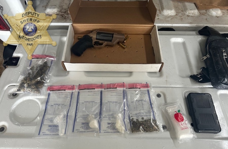 Natchitoches suspect arrested with narcotics, firearms and stolen gun