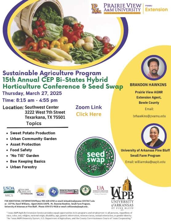 15th annual horticulture conference and seed swap set for Texarkana