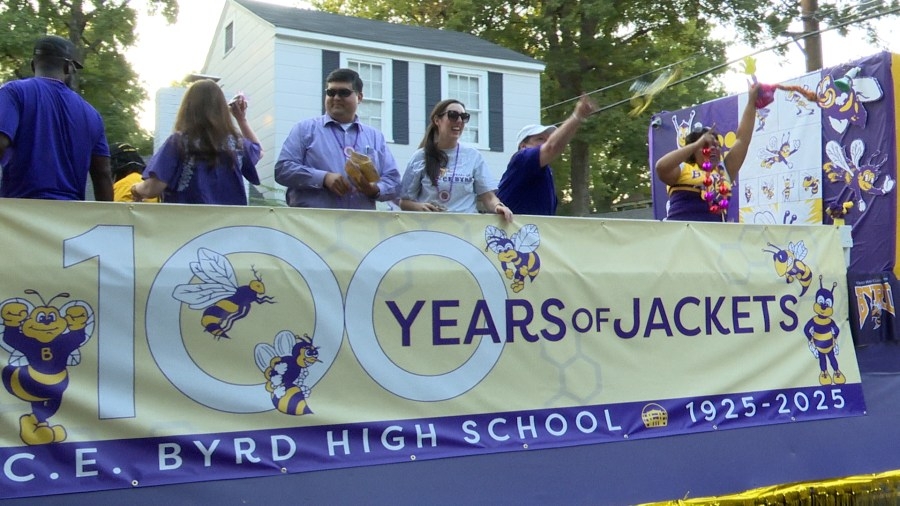 Late night art party celebrating Bryd High School's 100 year