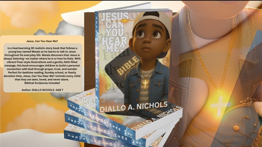 Shreveport 7-year-old publishes first book and launches faith-based YouTube Channel
