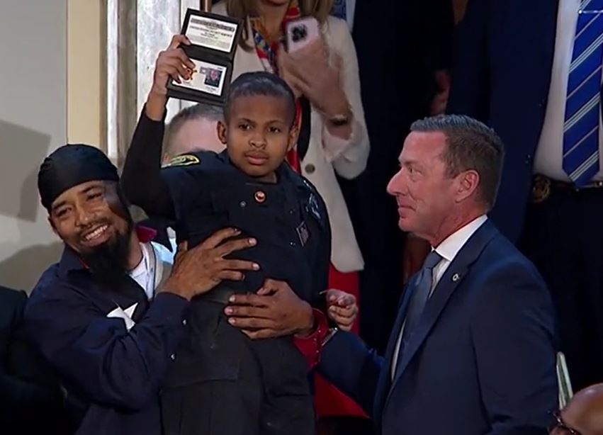 President Trump names 13-year-old DJ Daniel honorary Secret Service agent
