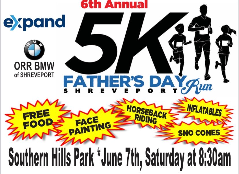 Gear up for 6th Annual Father's Day 5K run and walk in Shreveport