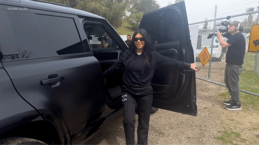 Kourtney Kardashian Barker joins protest against wildfire debris plan in Calabasas