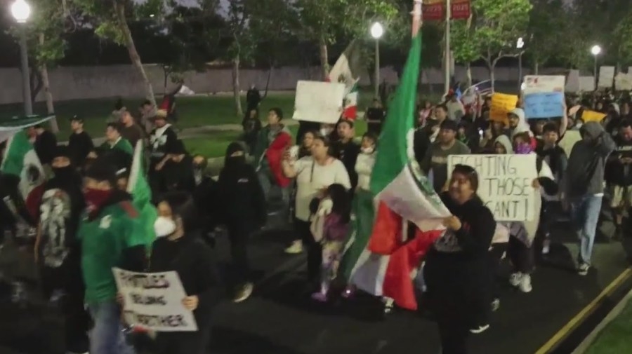 Peaceful protest escalates to violence in Santa Ana