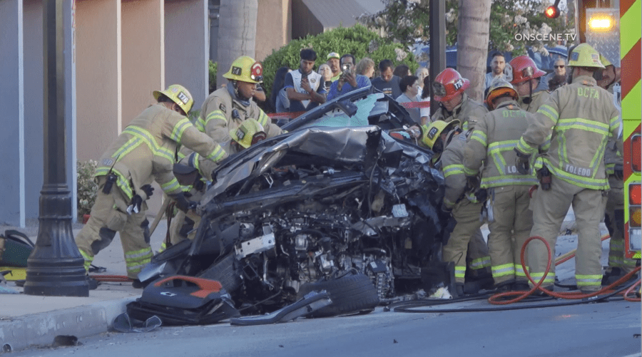 Out-of-control driver plows into 4 vehicles in Southern California; 2 dead, 4 injured