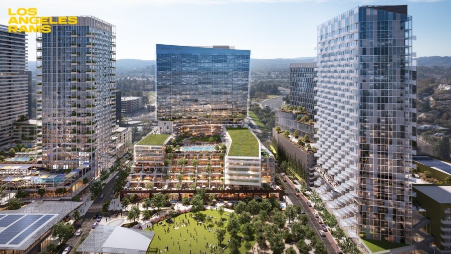 Rams unveil plans for ‘transformative' headquarters and entertainment district in Los Angeles