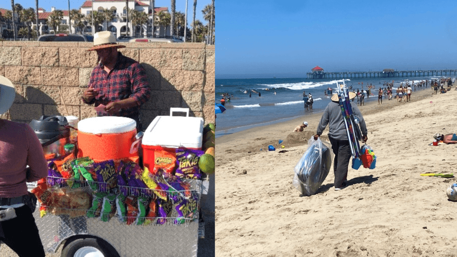 Huntington Beach enforces ban on illegal street vending at city hotspots