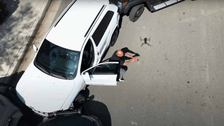 Domestic violence caught on camera, suspect chased and shot at by Chino police