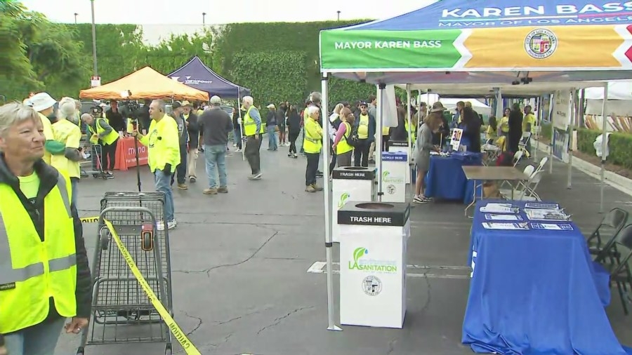 Volunteers continue beautifying Los Angeles ahead of large-scale events with ‘Shine L.A.' program