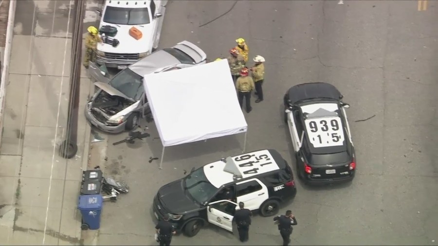 Elderly man killed in crash involving LAPD vehicle