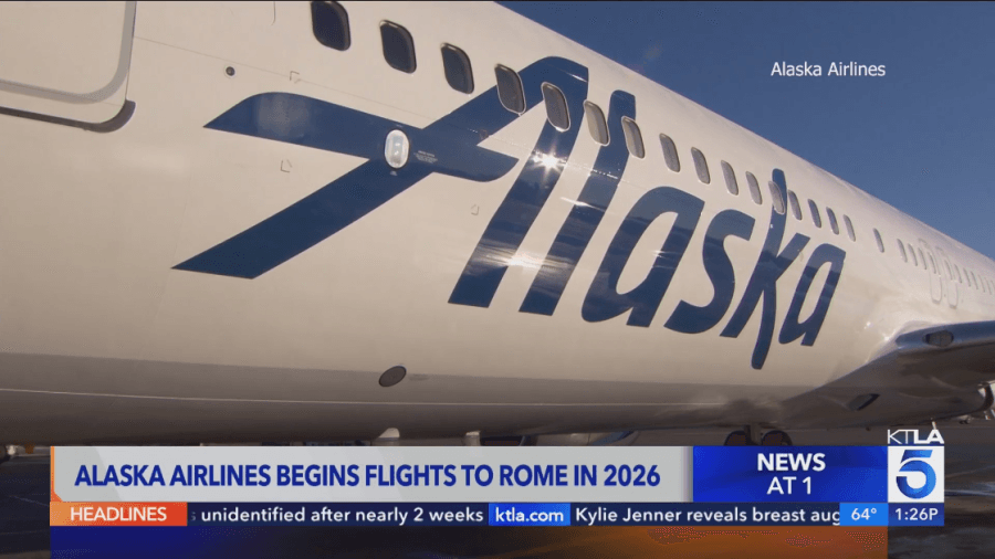 Alaska Airlines to launch flights to Rome next year