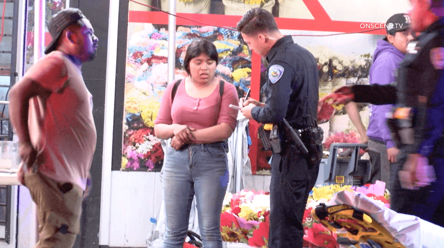 Driver rams crowded Mother's Day flower stand in Southern California