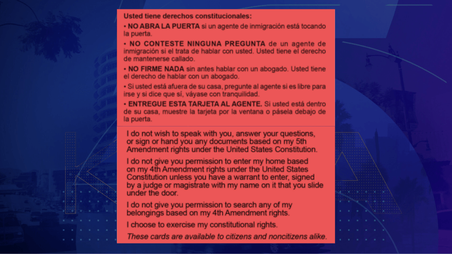 Los Angeles schools distributing ‘red cards' to help immigrant families ‘assert constitutional rights'