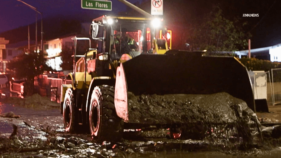 Pacific Coast Highway buried by mudslides; closed from Malibu to Palisades