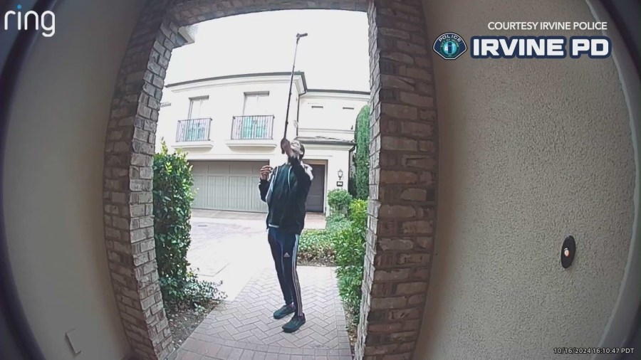 Irvine Police seek man accused of using selfie stick to peer into young girl's room