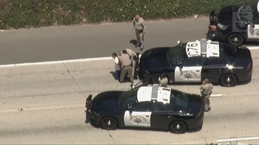 Driver surrenders to CHP after flat tire foils getaway attempt