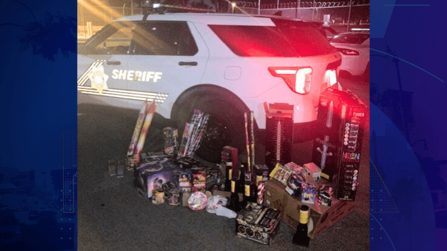 Deputies confiscate 900 pounds of illegal fireworks in San Bernardino County