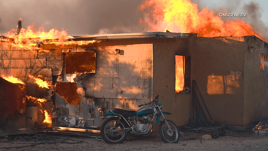 Home destroyed as Ranch Fire scorches thousands of acres in San Bernardino Co.