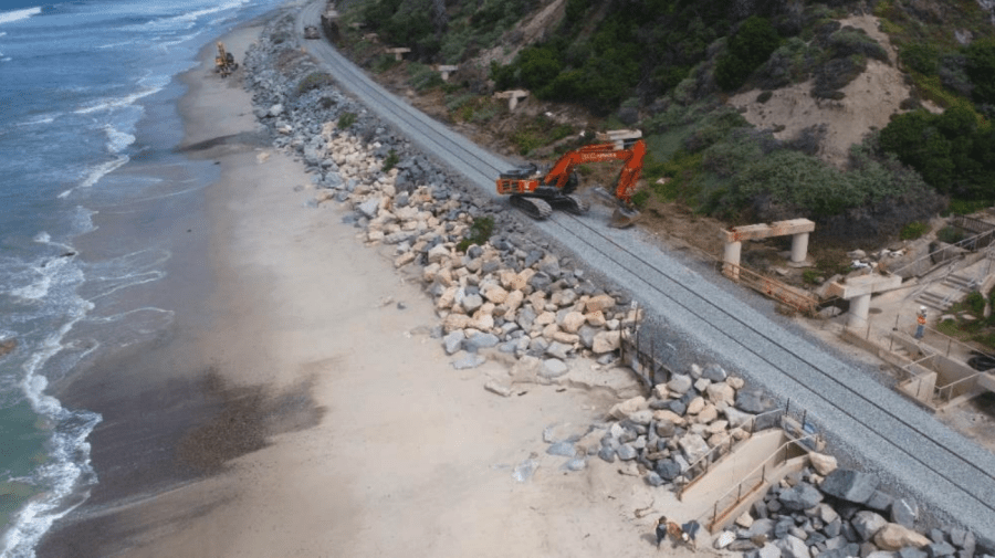 Work continues to restore rail service in coastal Orange County; June completion still on track