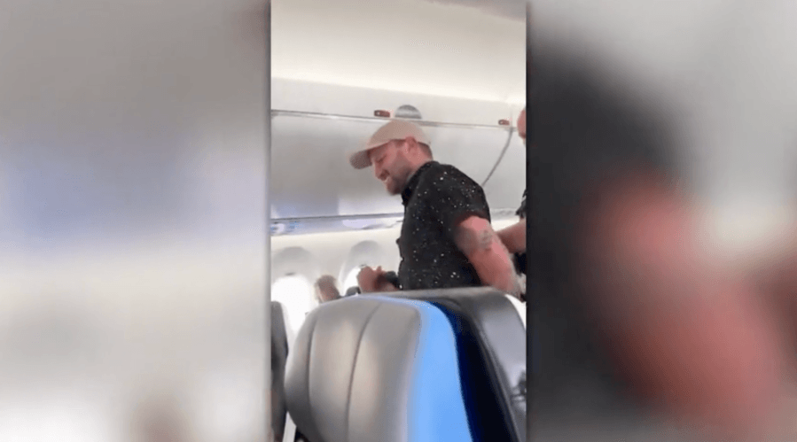 Violent, unruly passenger on flight to L.A. restrained twice, arrested