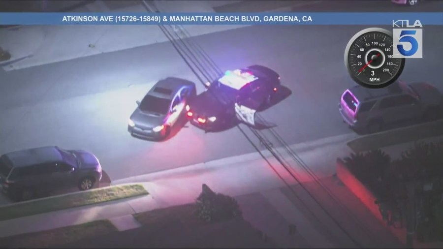 L.A. pursuit suspect reportedly drives through police skirmish line