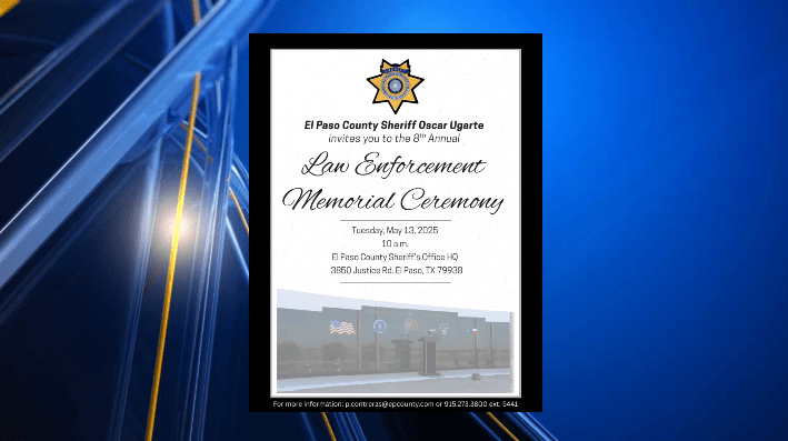 El Paso County Sheriff's Office to honor fallen law enforcement