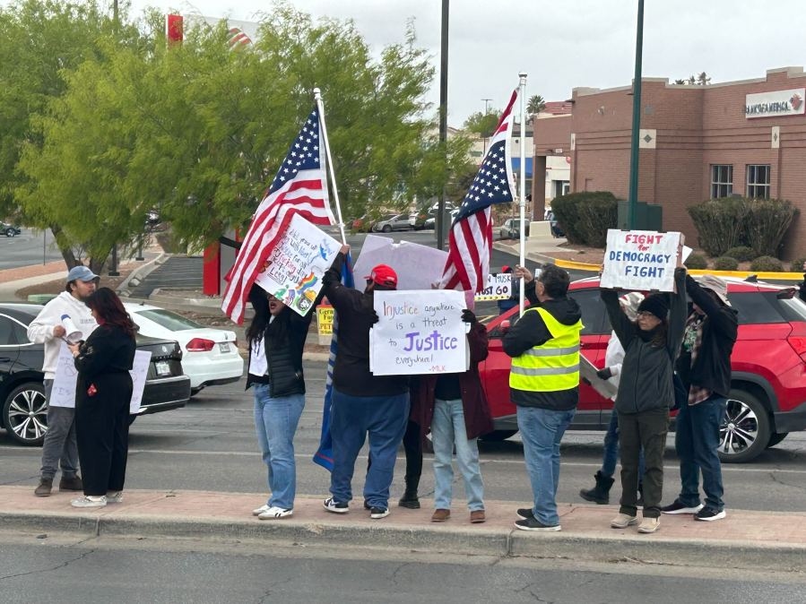 El Paso takes part in nationwide ‘Hands Off' protest event