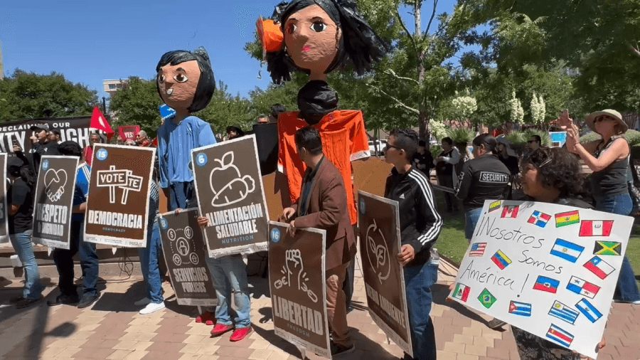 Border Network for Human Rights holds march, rally in Downtown El Paso