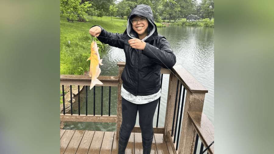Rainy day surprise: Woman reels in rare leucistic catfish in St. Louis County