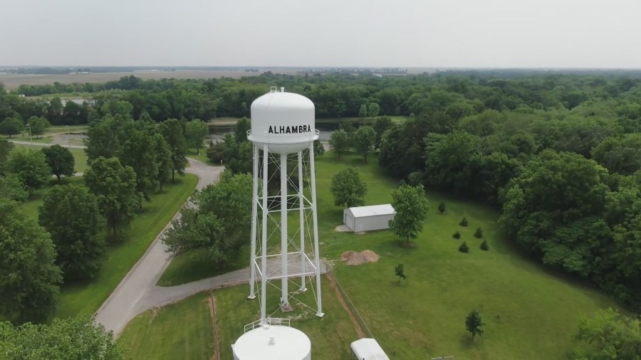 Message of hate mowed into lot in Illinois village