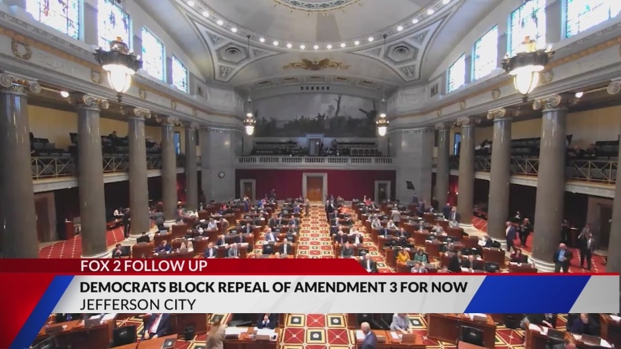 Missouri Democrats blocks vote to repeal Amendment 3