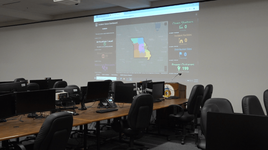 FOX 2's exclusive look inside Missouri Emergency Operations Center