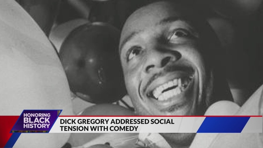 Dick Gregory addressed social tension with comedy