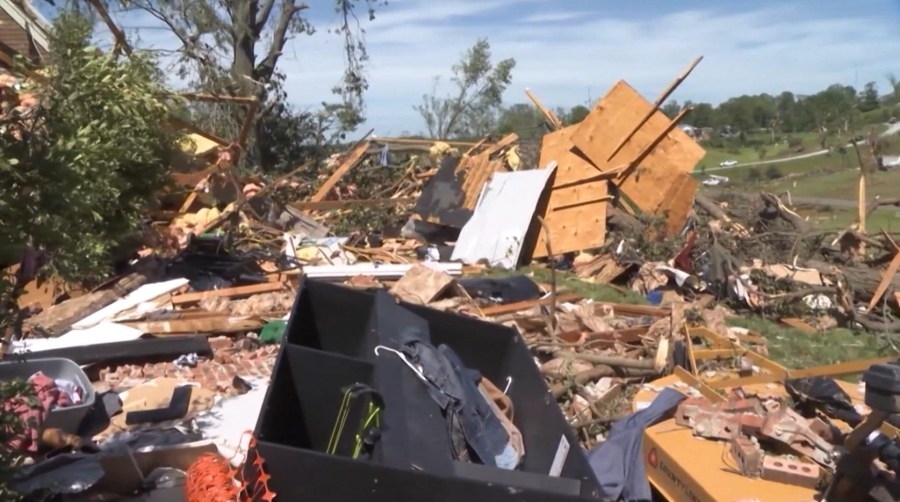 Six charged over wire thefts in tornado-damaged St. Louis neighborhoods under curfew