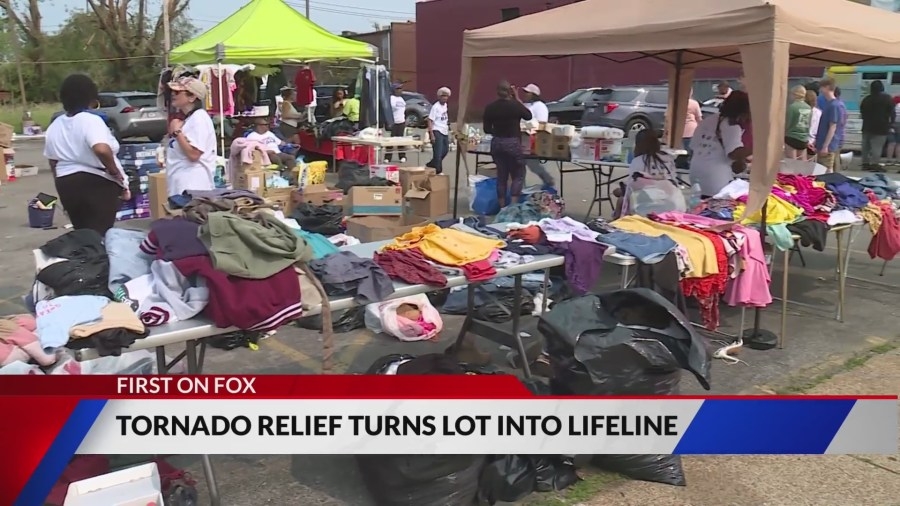 Big Give Back initiative turns parking lot into lifeline for tornado victims
