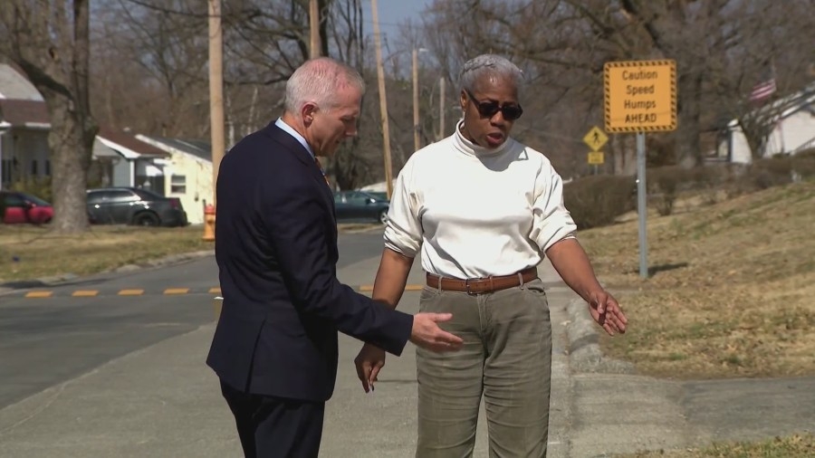 Politician drives into neighbor's yard; says she's the victim