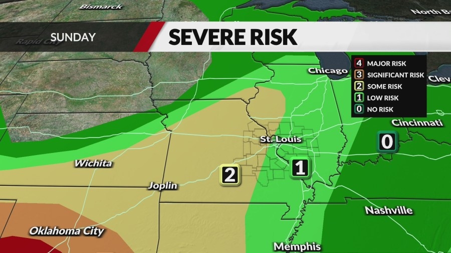 Sunday brings another round of storms for St. Louis