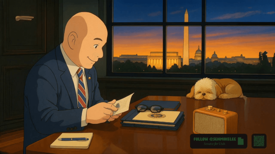 Sen. Mike Lee introduces his ‘soothing' lofi radio for April Fool's Day