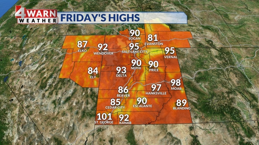 High heat continues to roast the Beehive State for Father's Day weekend