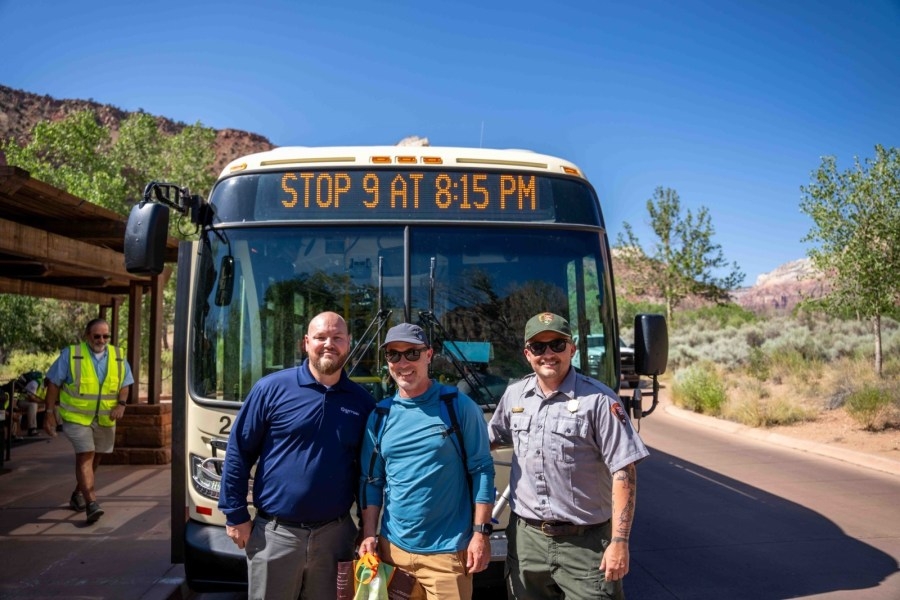 Zion National Park celebrates 100 millionth shuttle boarding