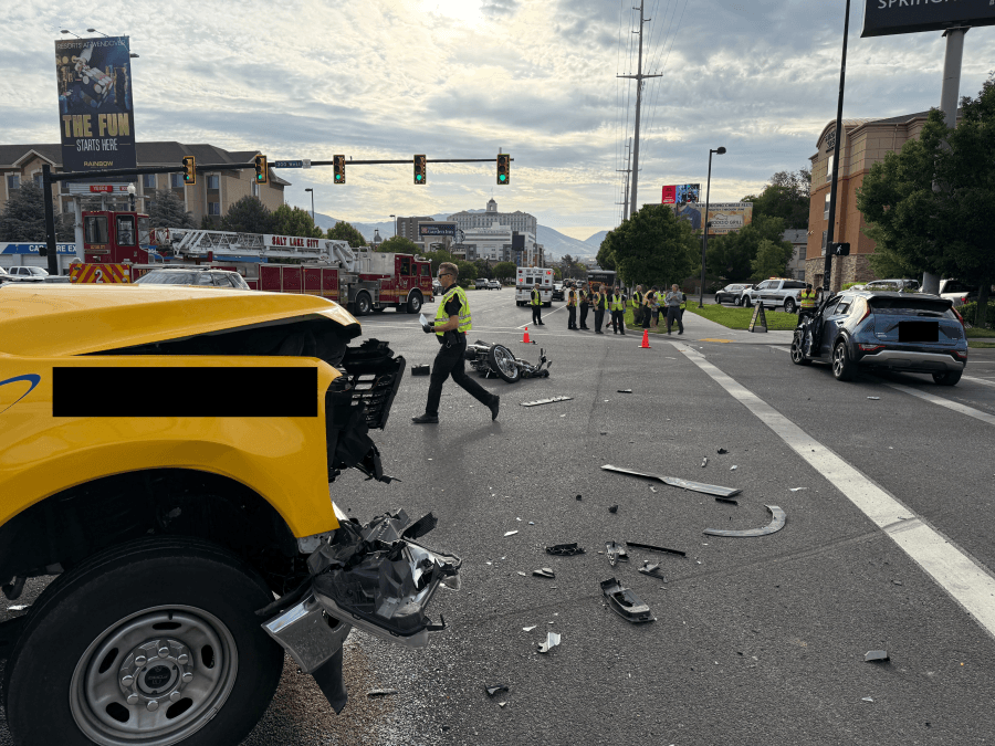 Motorcylist seriously injured in crash near major I-15 exit in Salt Lake City