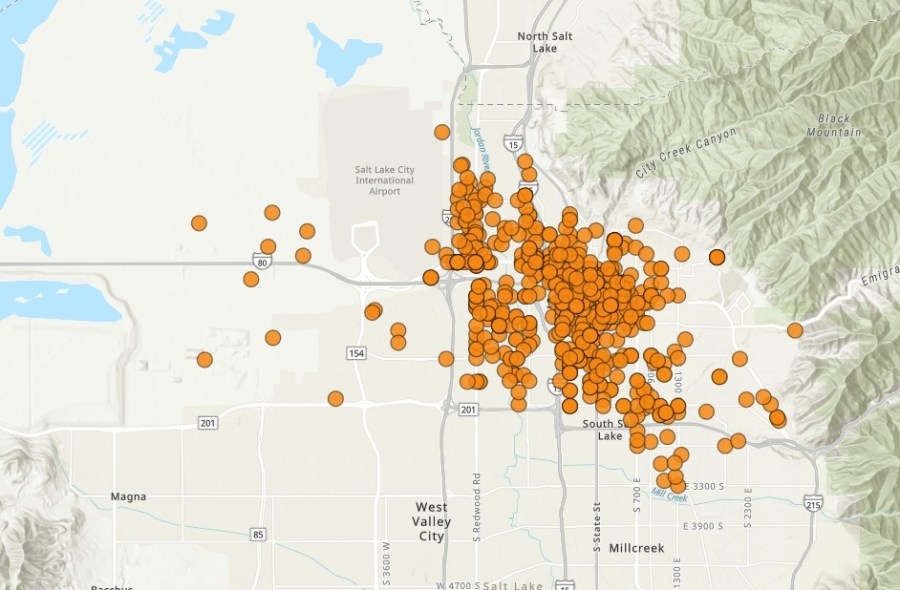 Where is crime happening? New map shows recent crimes in Salt Lake neighborhoods